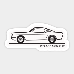 1965 Mustang Fastback Sticker